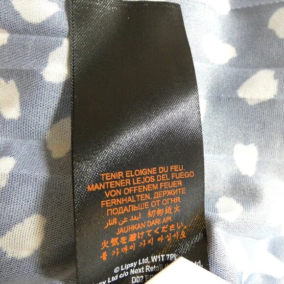 Lipsy London Navy Blue SKIRT Size 4 Midi Pleated Wide Waistband Gorgeous Posh - Picture 11 of 11